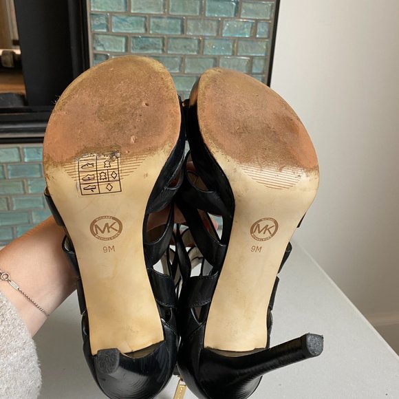 Michael Kors Black Strappy Heels - Picture 5 of 8